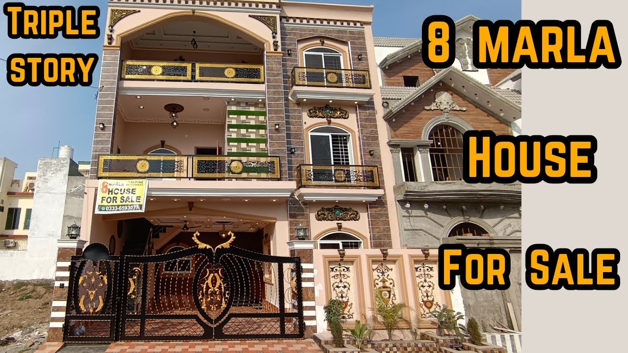 8 Marla triple story house for sale in Al Rehman Garden phase 2 Lahore