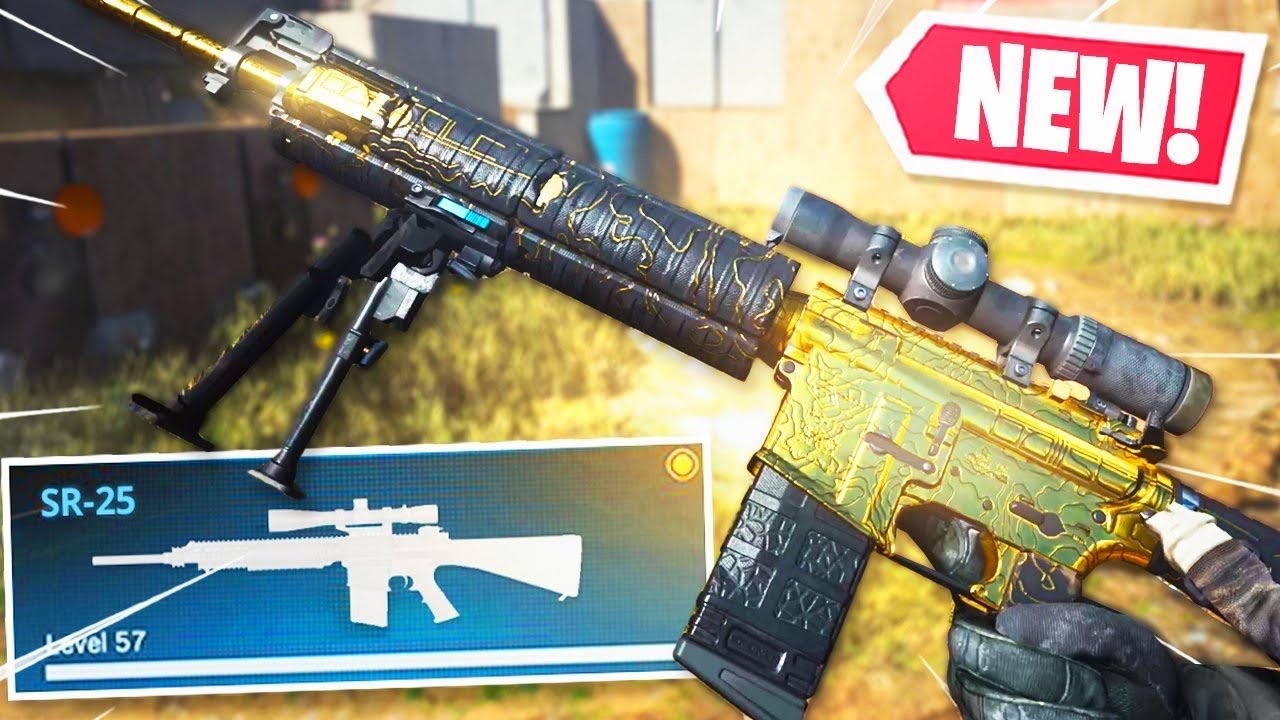 the M4 SNIPER RIFLE in MODERN WARFARE...(SR-25)