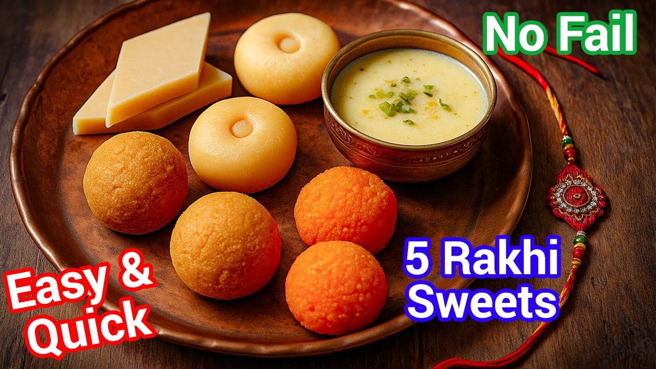 Top 5 Sweets for Rakhi Festival - Perfect for Raksha Bandhan | Quick & Delicious Homemade Mithai