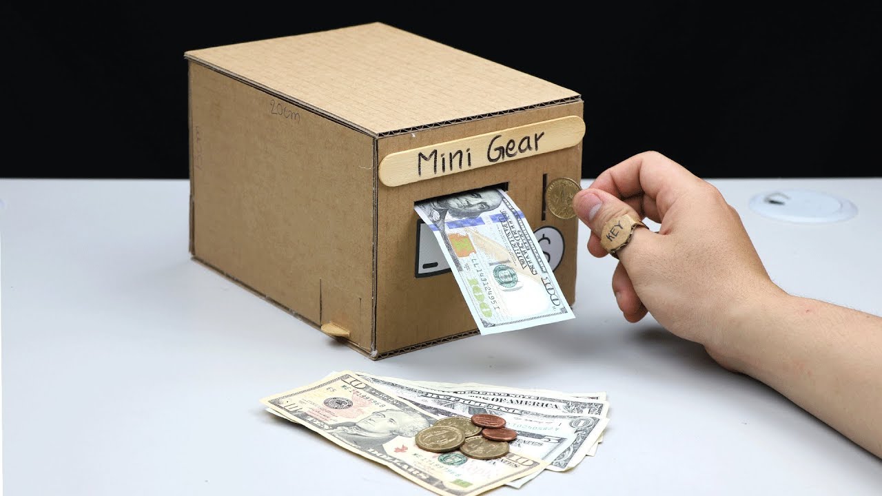 How to Make Smart Personal Bank Saving Coin and Cash