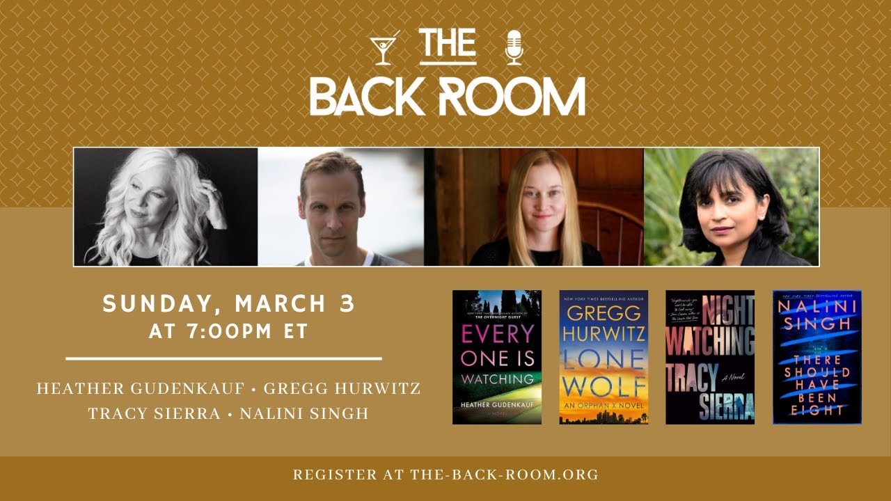 Super Suspense! with Heather Gudenkauf, Gregg Hurwitz, Tracy Sierra, and Nalini Singh