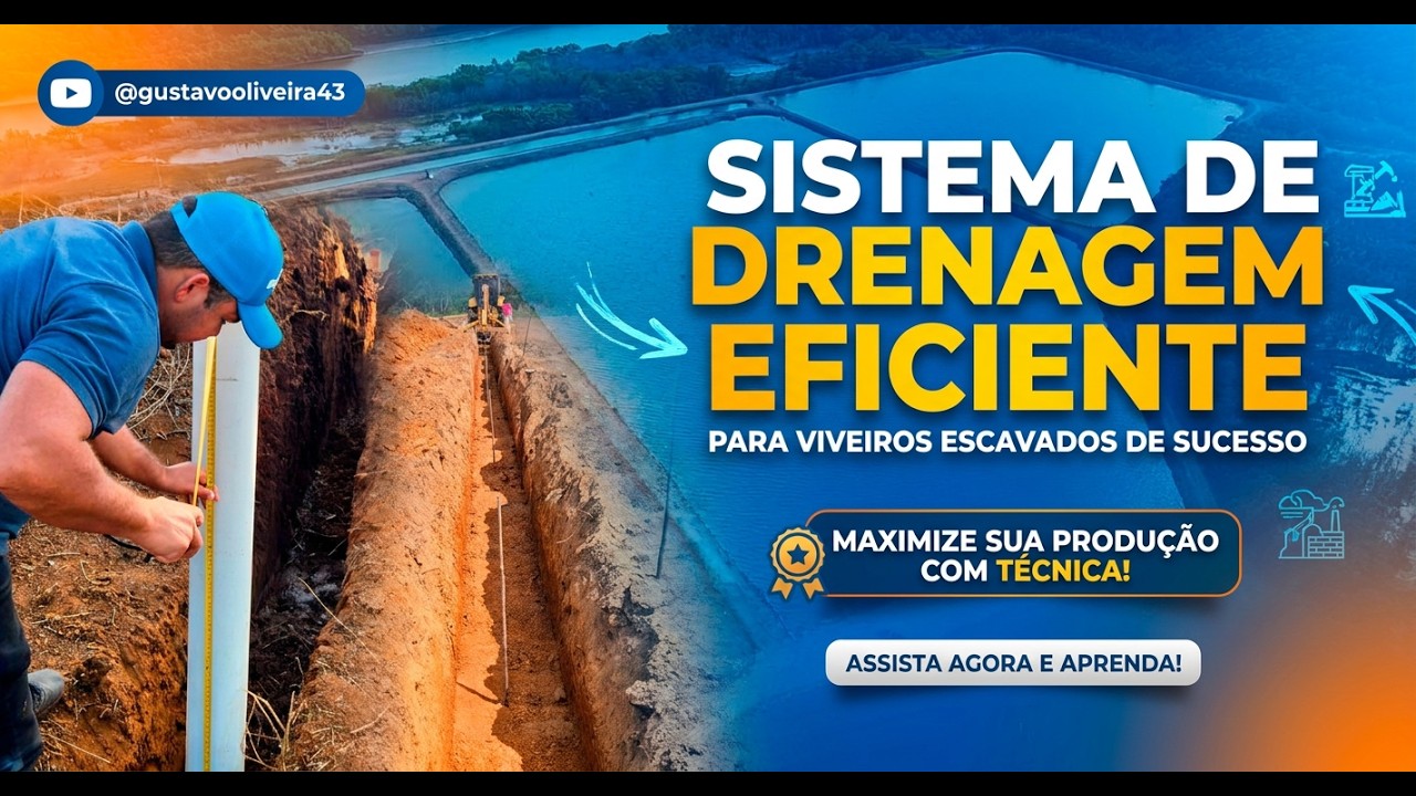 PISCICULTURA 497: Sistema de drenagem eficiente em viveiros escavados