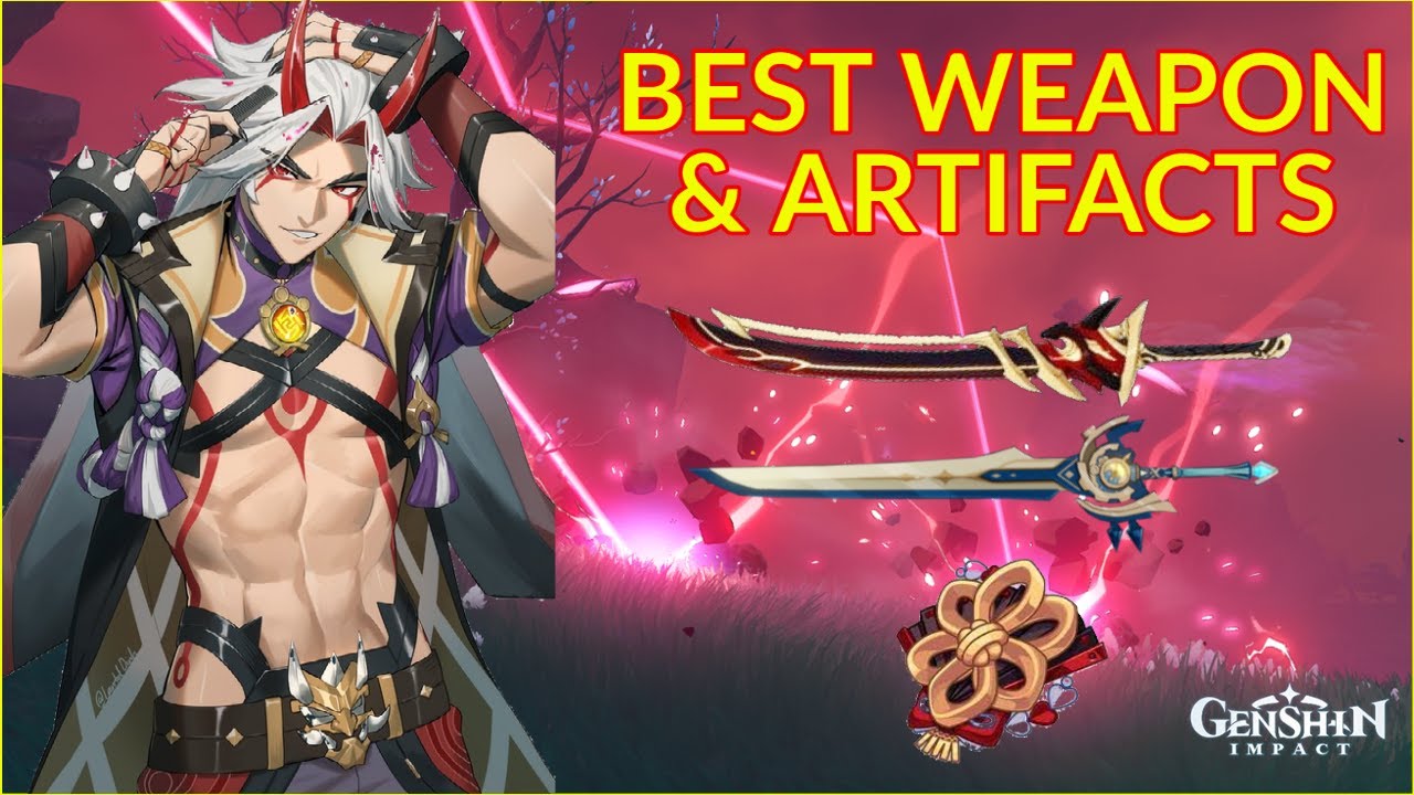 Arataki Itto - Best Weapons & Artifact Set F2P & Non-F2P (Tips & Advice Patch 2.3)