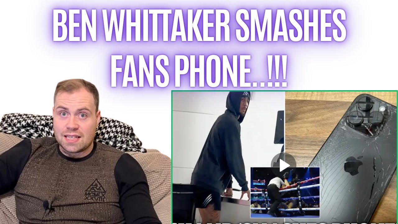 😱 BEN WHITTAKER SMASHES FANS PHONE IN AIRPORT ALTERCATION..!!!!