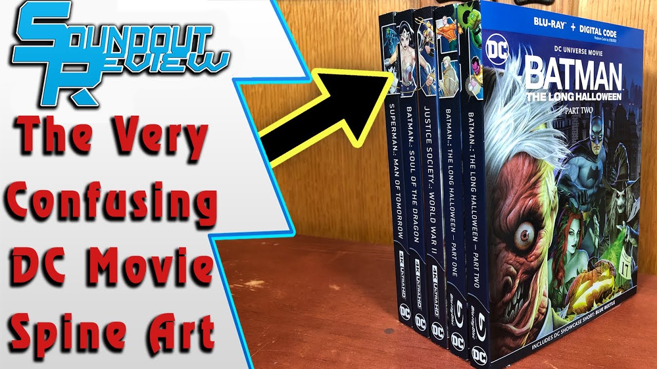 The Very Confusing DC Animated Movie Blu-Ray Spine Art [Soundout12]