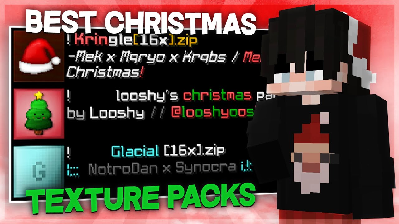 The BEST Christmas Texture Packs For Hypixel BEDWARS! (1.8.9 PvP/FPS BOOST)
