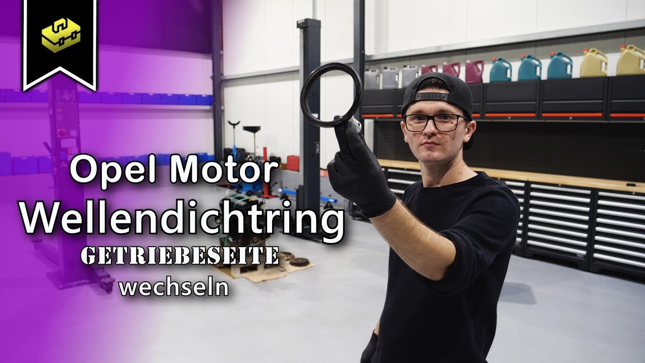 Opel Motor Wellendichtring Getriebeseite Wechseln | Opel engine shaft seal change  | VitjaWolf |