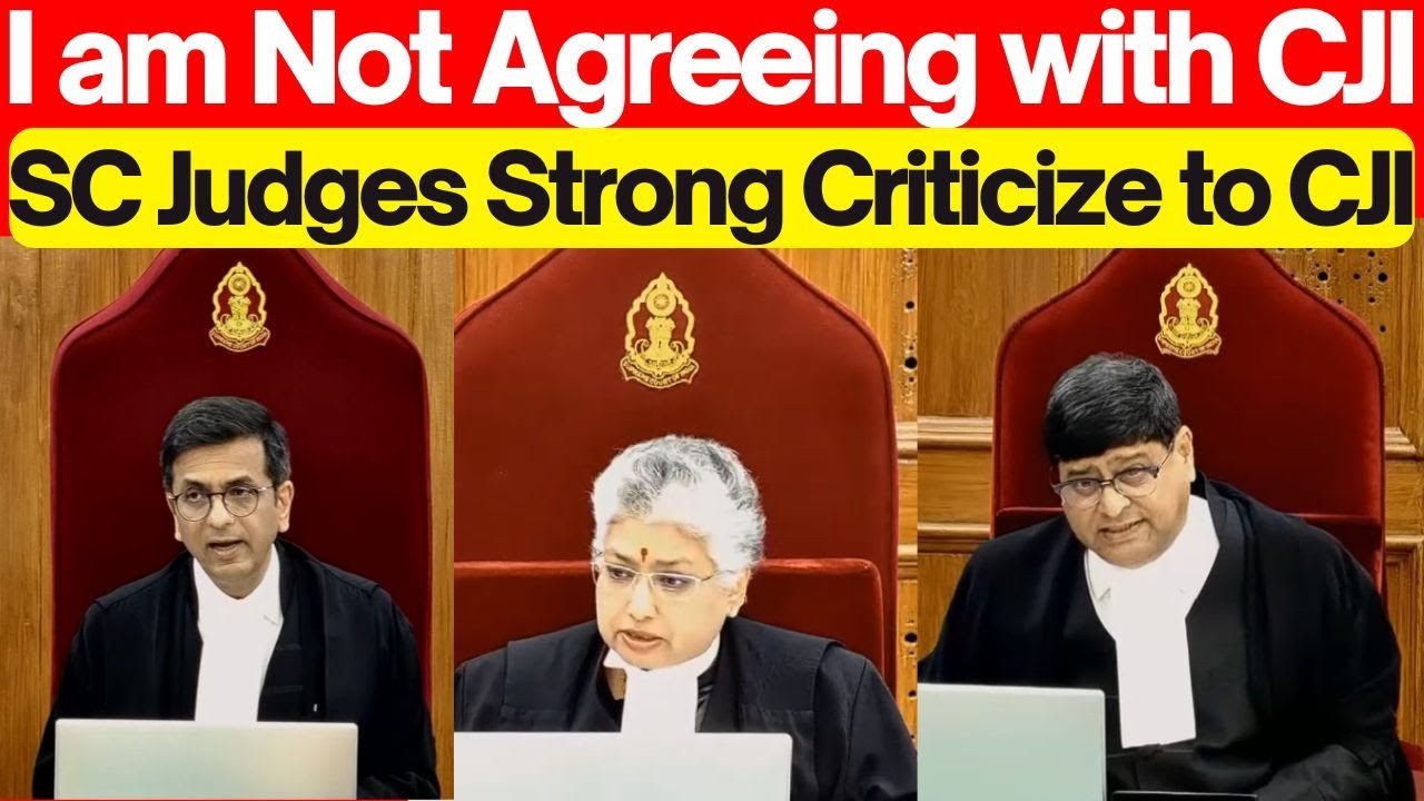'We are not Agreeing With CJI' SC Judges Strong Criticize to CJI' #lawchakra #supremecourtofindia