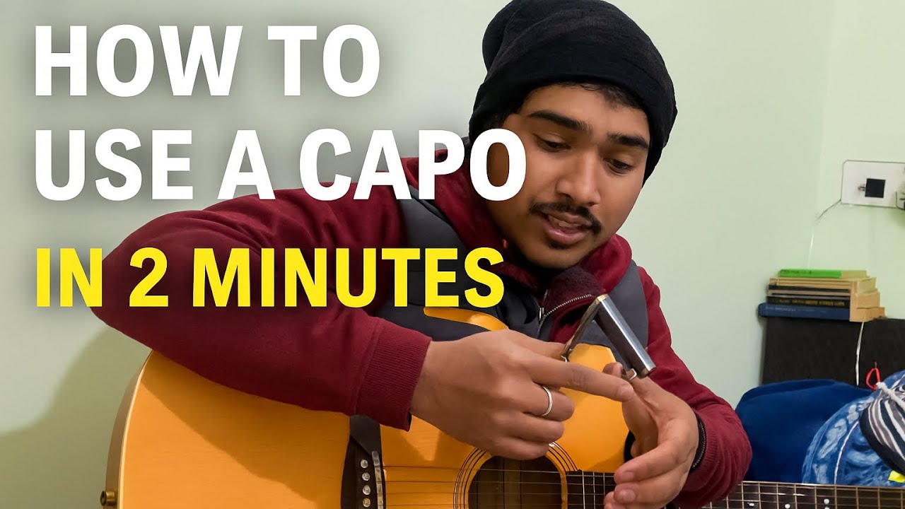 How to used Capo  in  Guitar 🎸 in 2 min  | Guitar Lesson for beginners in Hindi