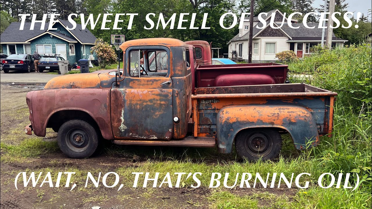 1956 Dodge Pickup Burbles To Life In A Cloud Of Smoke (And Redemption)