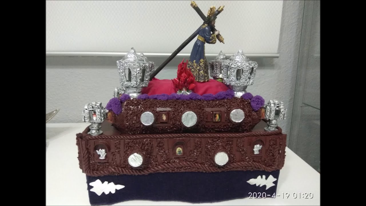 Elaboración paso en miniatura de semana santa