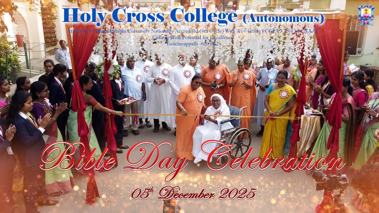 Promo | Bible Day Celebration 05th December 2025 | Holy Cross College (Autonomous) Trichy