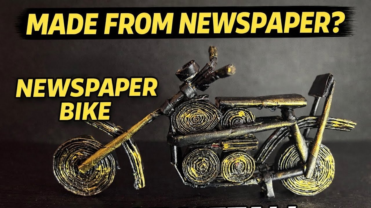 Easy DIY Newspaper Bike That Looks Expensive 😱| Best out of waste ideas