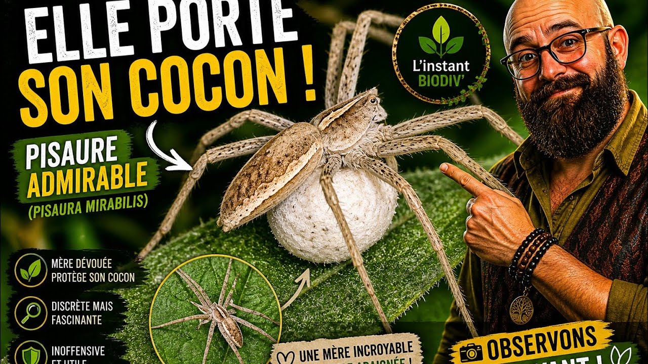 Cette araignée chasse à vue.... Et offre des cadeaux pour s'accoupler !