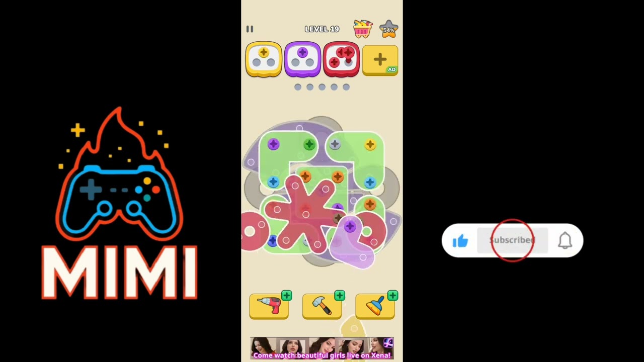 Unscrew Nuts#|Game Mimi#Games