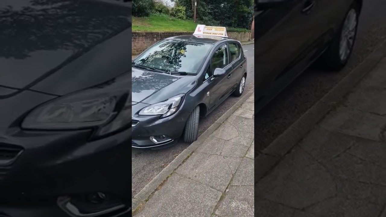 Parking Facing Downhill. How should you park when facing downhill?