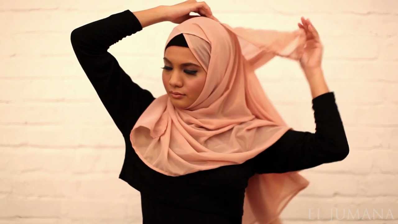 Criss cross hijab tutorial