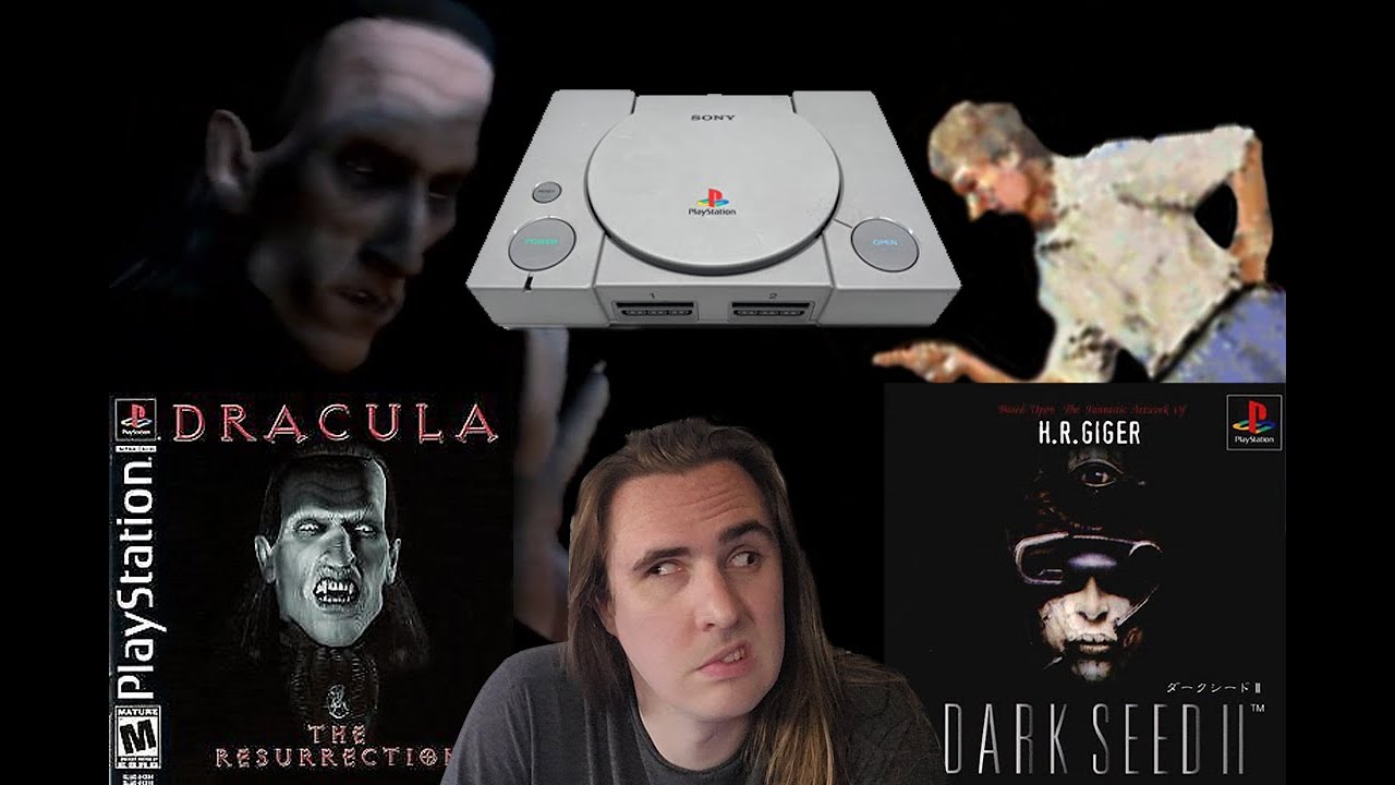 Two Spooky Scary PS1 Horror Games. Dracula Resurrection | Dark Seed II