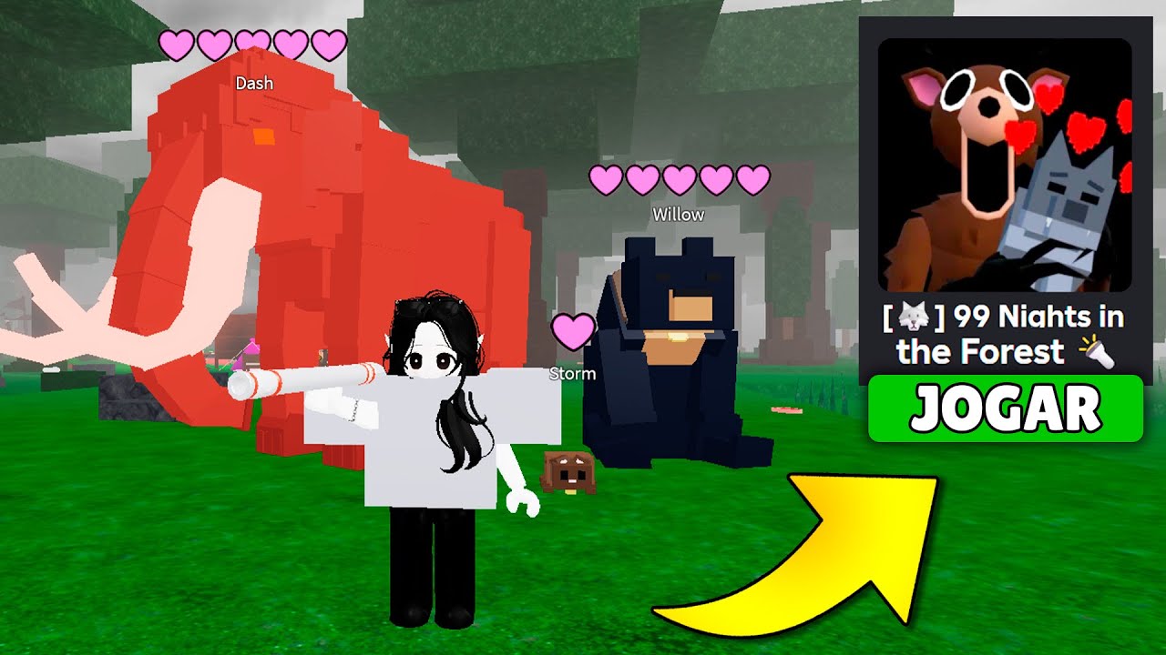 DOMESTIQUEI OS PETS MAIS FOFOS DA NOVA ATUALIZA&Ccedil;&Atilde;O!! | 99 NOITES NA FLORESTA - ROBLOX