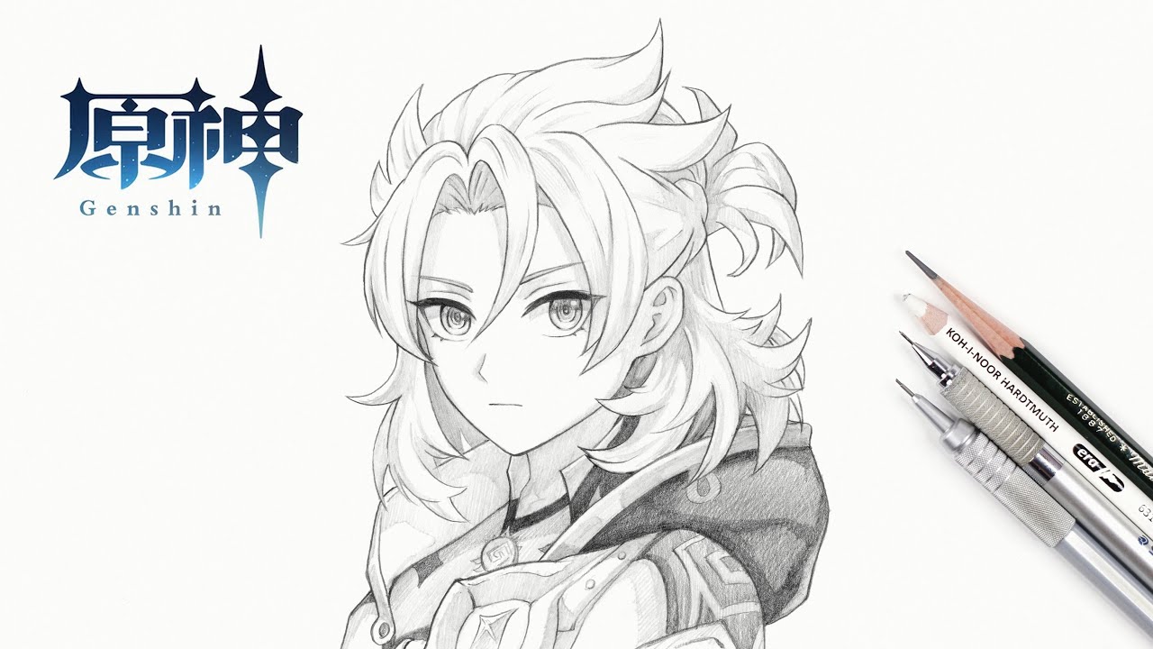 如何畫阿貝多 | 原神 | 阿貝多 | 畫畫教學 | How to draw Albedo | Genshin Impact | Albedo | drawing tutorial | 動漫 | 遊戲
