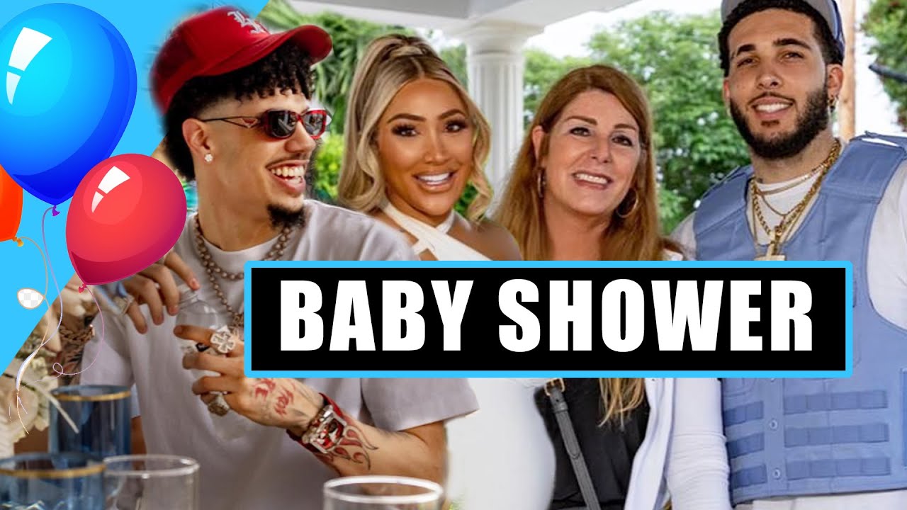 LIANGELO LAMELO LAVAR TINA CELEBRATING THE FAMILY'S NEW ADDITION