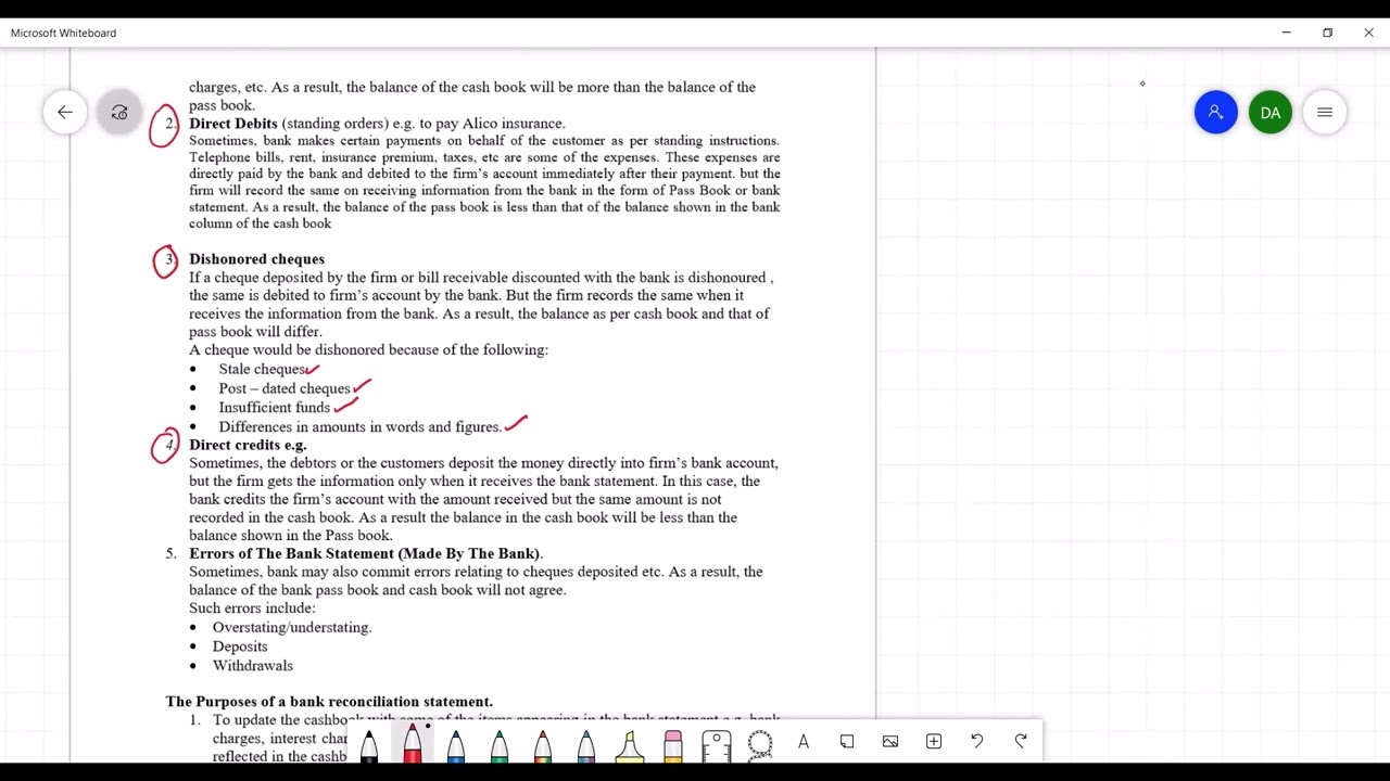 Bank Reconcilliation  Lesson 1