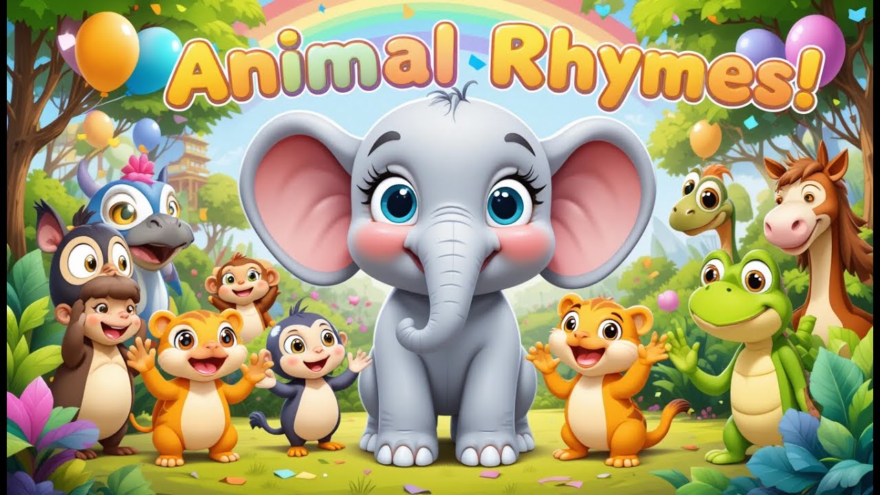 Animal Rhymes🐯! Move Like the Animals! 🐾 Nursery Rhymes for Kids