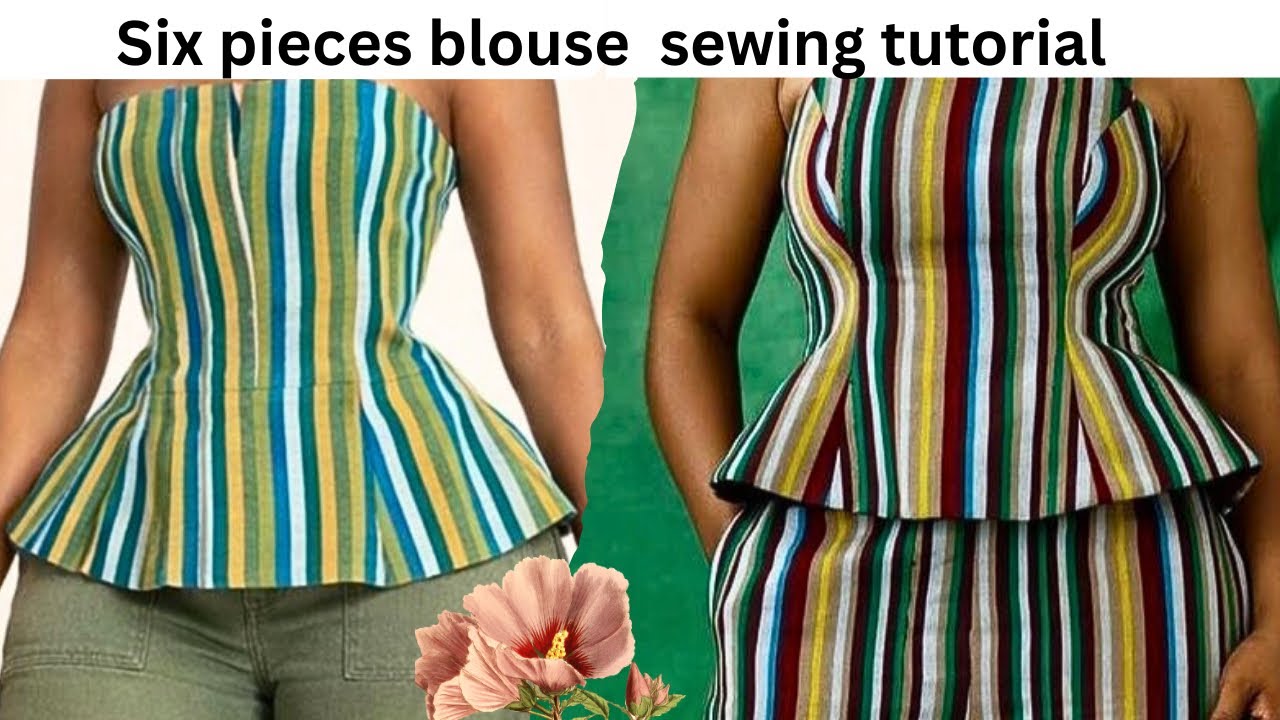 How to sew this six pieces blouse || detailed tutorial 
