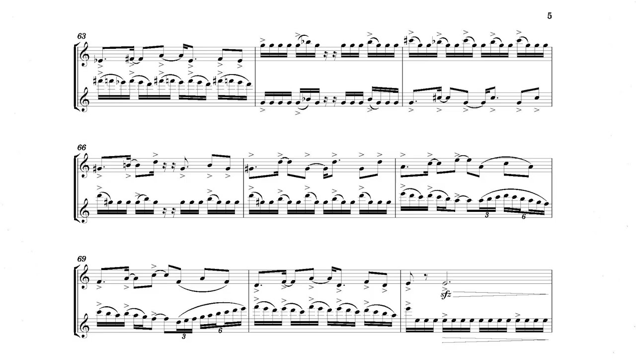 Intuition, for Two Flutes, by Samuel Zyman