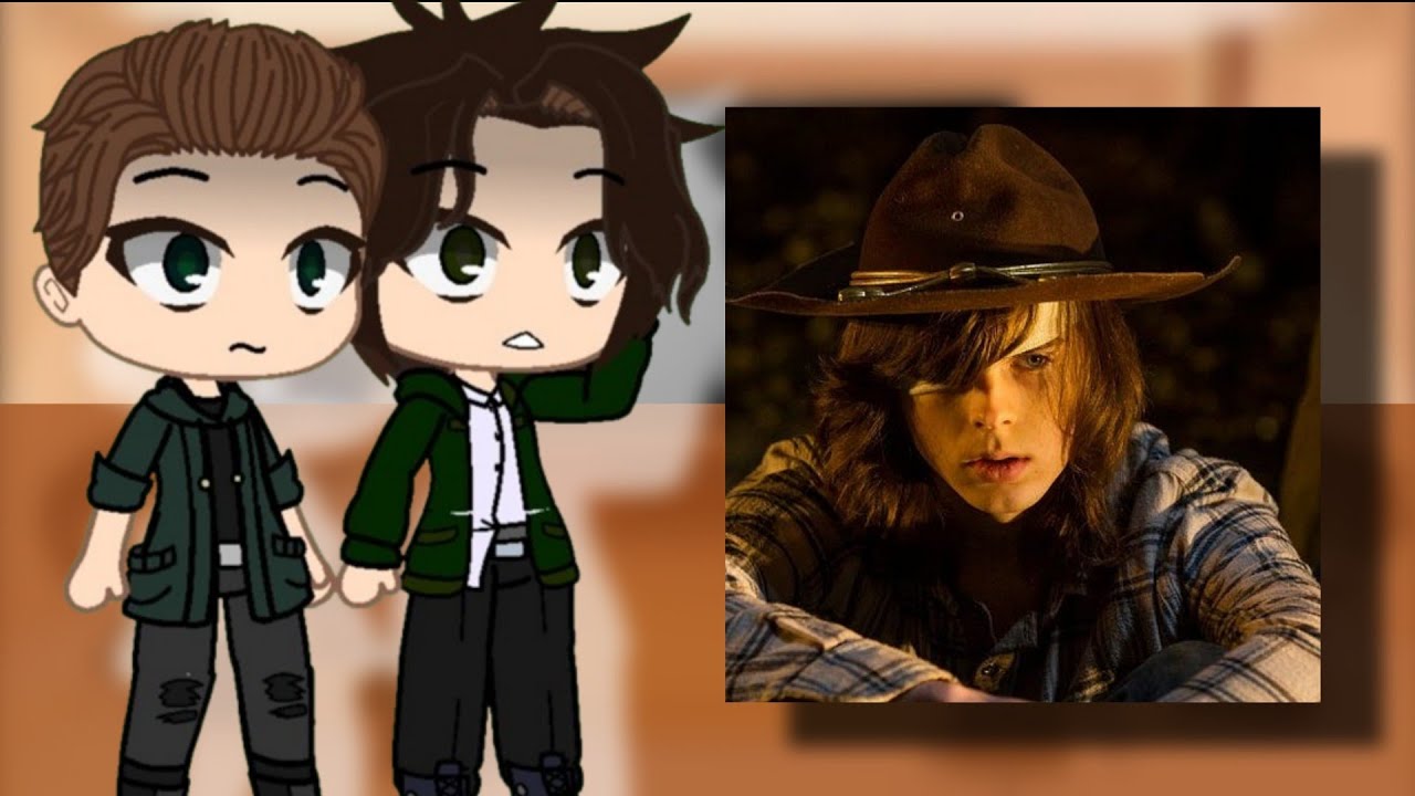 Supernatural Reacts To Carl Grimes - Gacha Reacts (Watch in 2x Speed)
