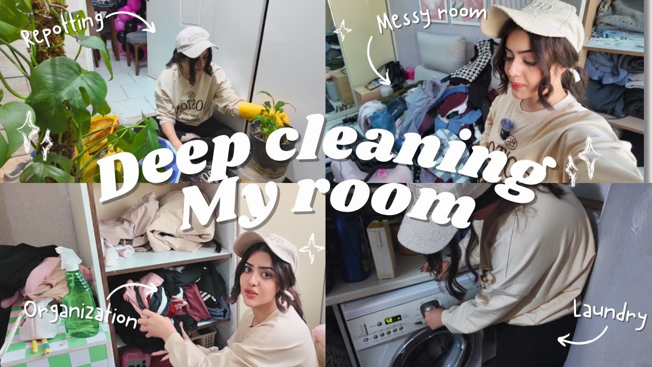تمیز کردن اتاقم بعد از مدت ها 😭✨| Let's Clean My Room