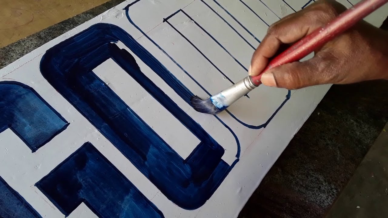 Sign Painting Lorry Name Board Letter Writing Design Style - key of arts