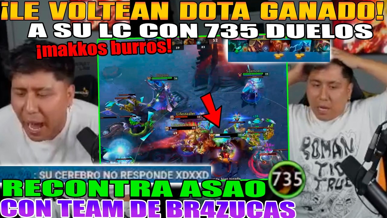 LE VOLTEAN DOTA GANADO A SU LC CON 735 DE DUELOS! MACARIUS RECONTRA ASAO CON TEAM DE BR4ZUCAS DOTA 2