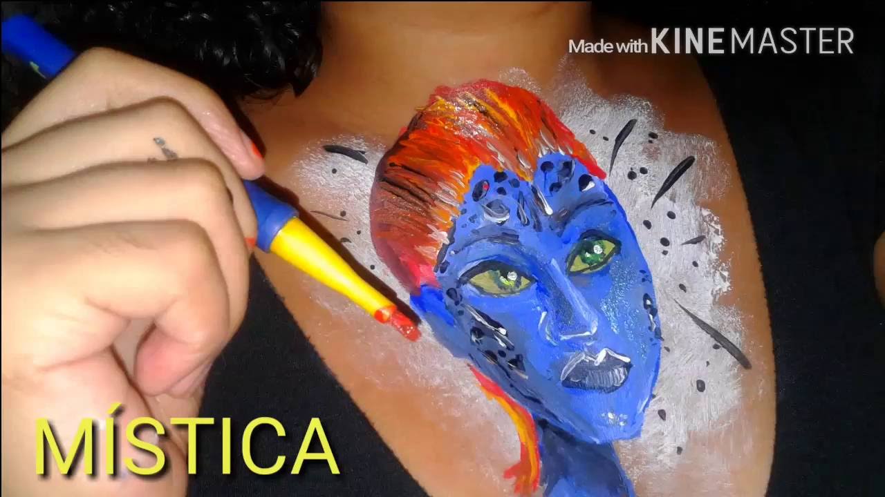 Drawing M&Iacute;STICA X-MEN ( Pintura Corporal )