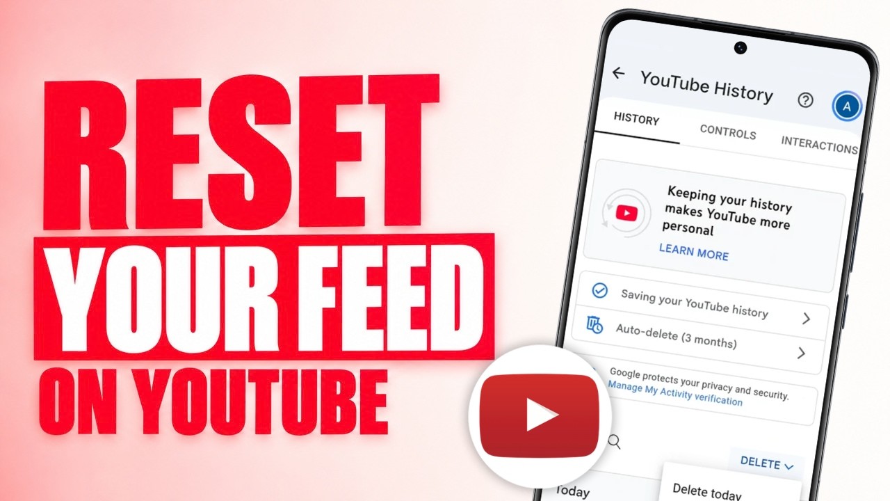 Как сбросить рекомендации в YouTube