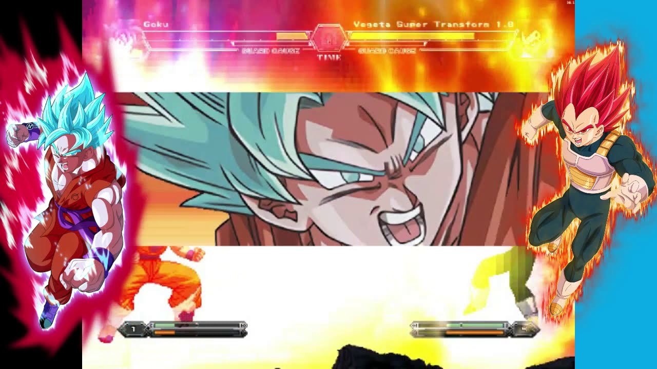 Son Goku US 3.5 ENG VS B-Vegeta and Vegeta Super Transform
