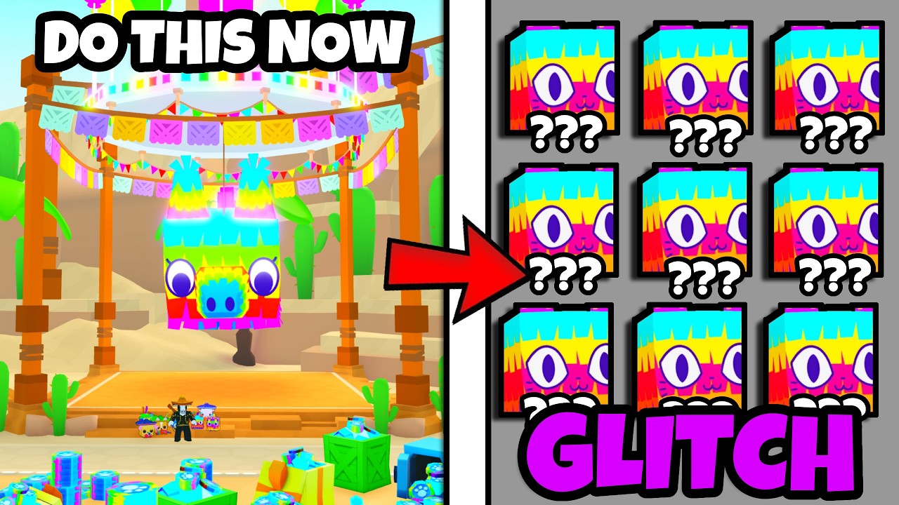 Do THIS Glitch NOW BEFORE PINATA LUCKY BLOCK Event ARRIVES in Pet Simulator 99... (FREE HUGES)