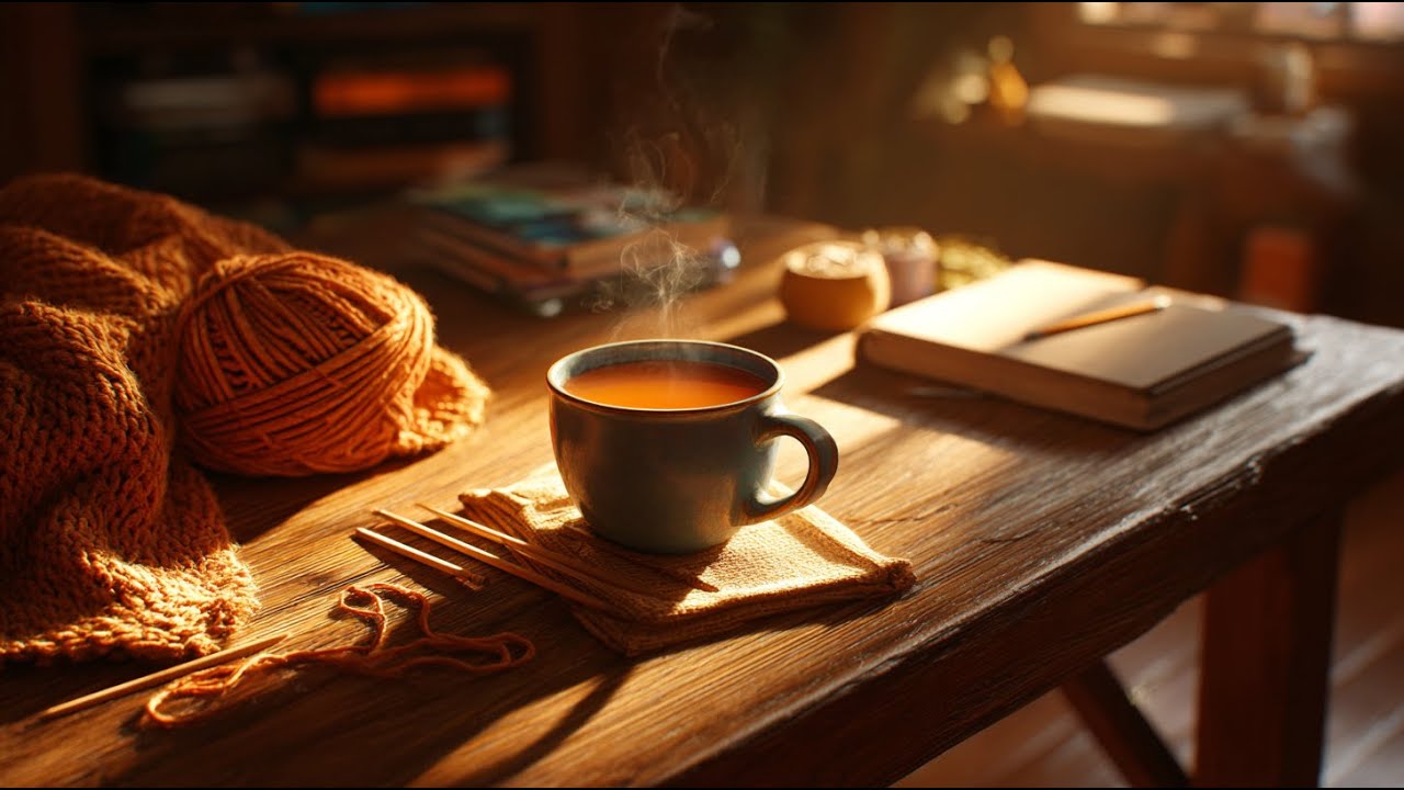 Tricot & thé chaud – Musique cocooning pour une fin de journée douce 🧶☕