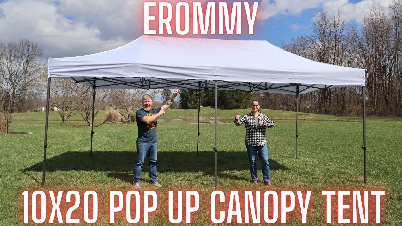 Erromy 10x20 Pop Up Canopy Tent Assembly & Review- Is It A Budget Friendly Party Essential?