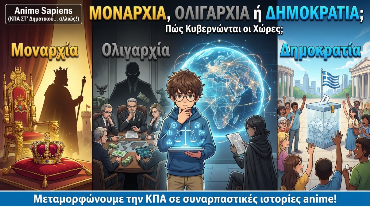 Μοναρχία, Ολιγαρχία ή Δημοκρατία; Πώς Κυβερνώνται οι Χώρες; (ΚΠΑ ΣΤ' Δημοτικού... αλλιώς!)