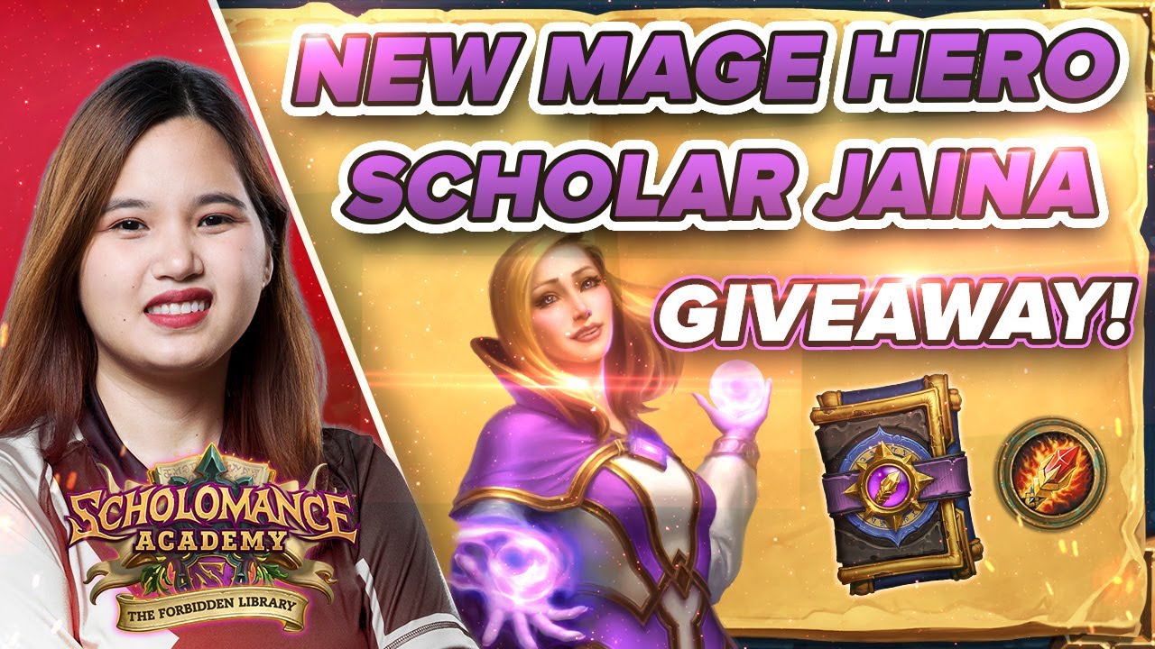 NEW MAGE HERO SCHOLAR JAINA, PACK OPENING - Hearthstone Forbidden Library