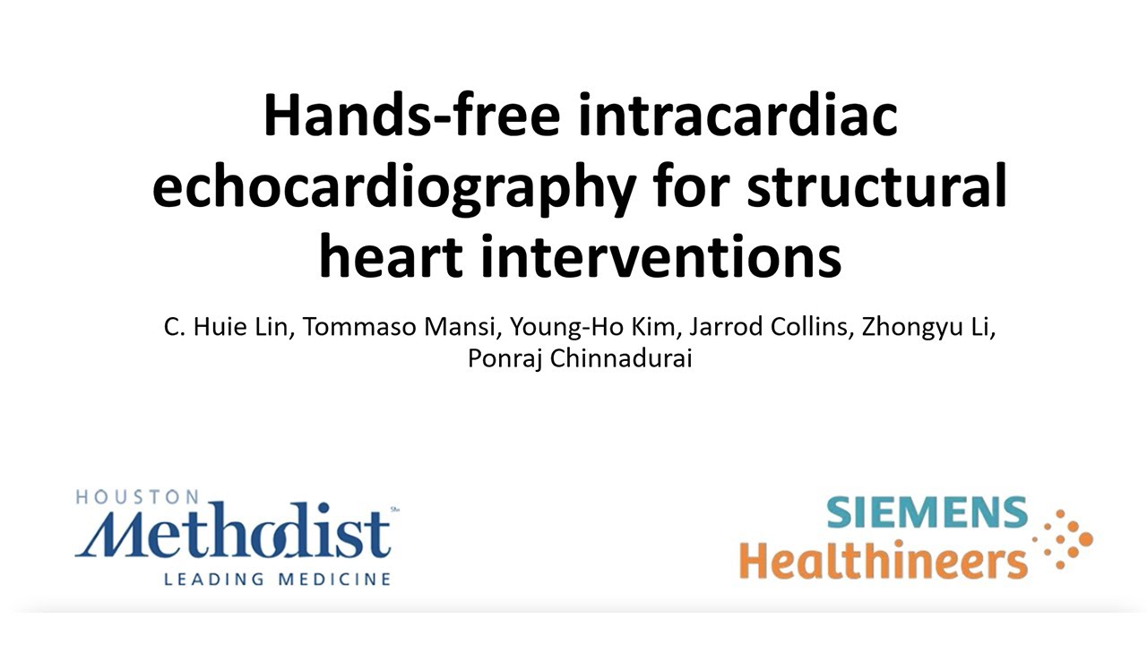 Hands-free Intracardiac Echocardiography for Structural Heart Interventions (Dr Huie Lin)