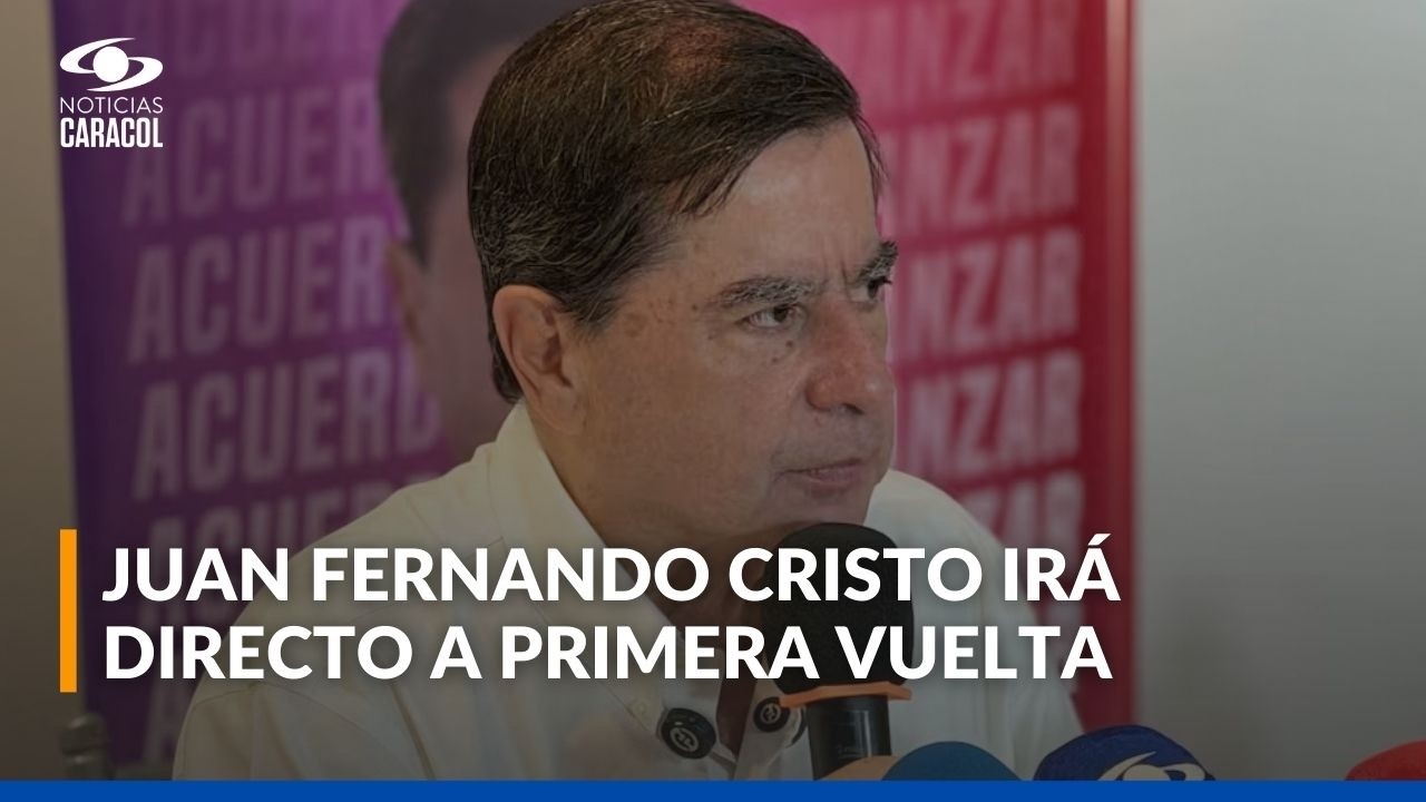 Juan Fernando Cristo anunció que no participará en consulta de la izquierda e irá a primera vuelta