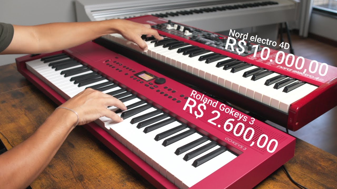 Nord electro 4D / Roland  gokeys 3 / R$10.000,00 VS R$2.600,00 Vale a diferença ?