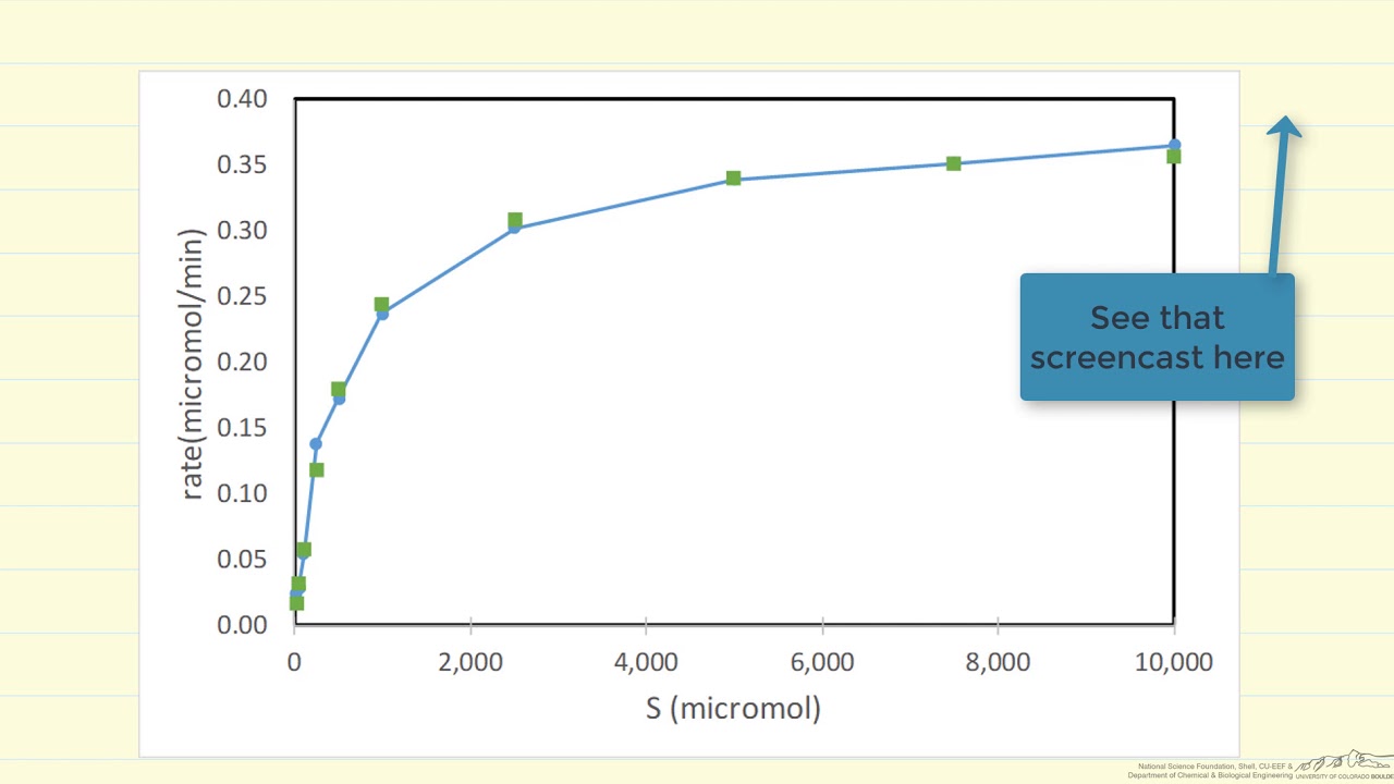 Nonlinear Regression to Determine Michaelis-Menten Kinetics Parameters Using POLYMATH