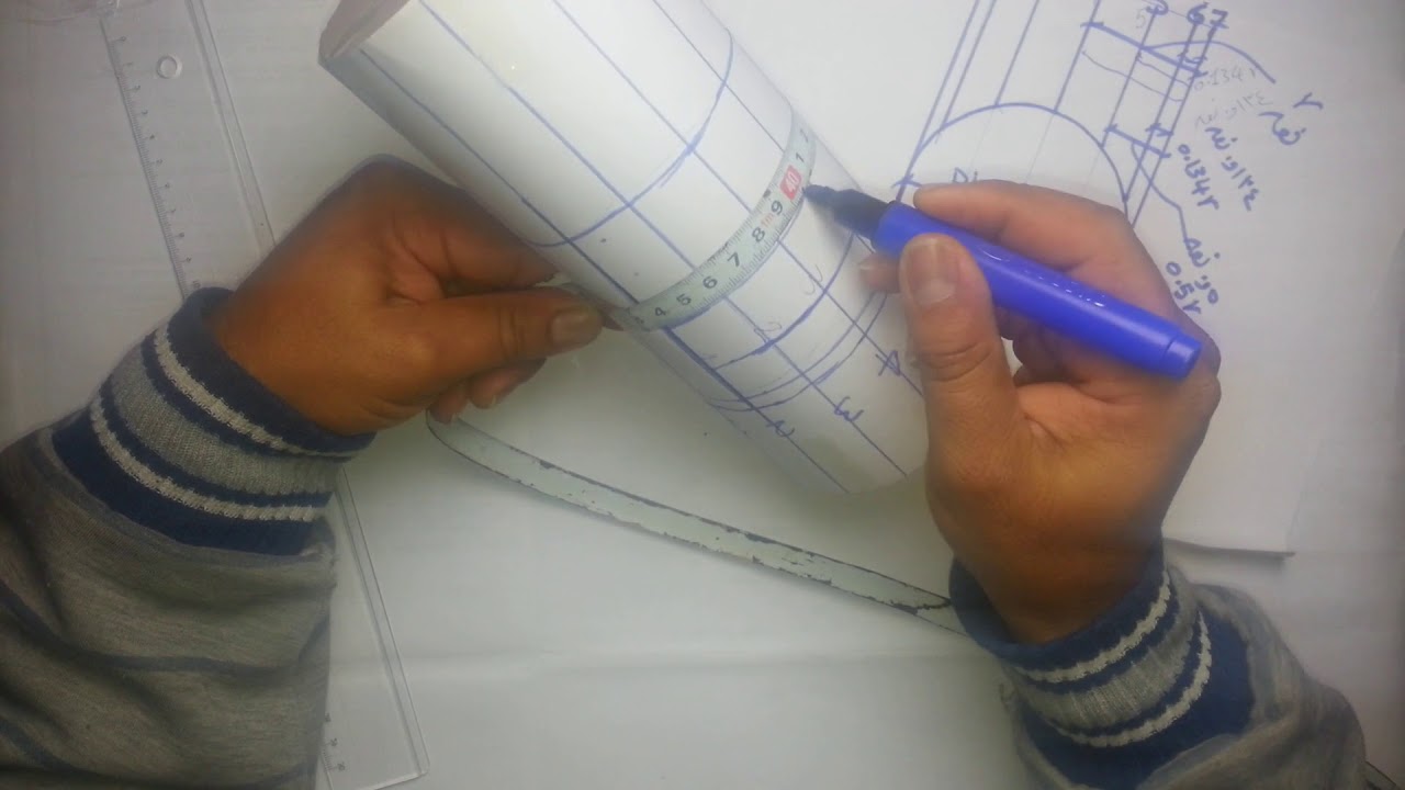 (33) تحديد فتحة الولد على الماسوره الام على الطبيعه - Technical piping