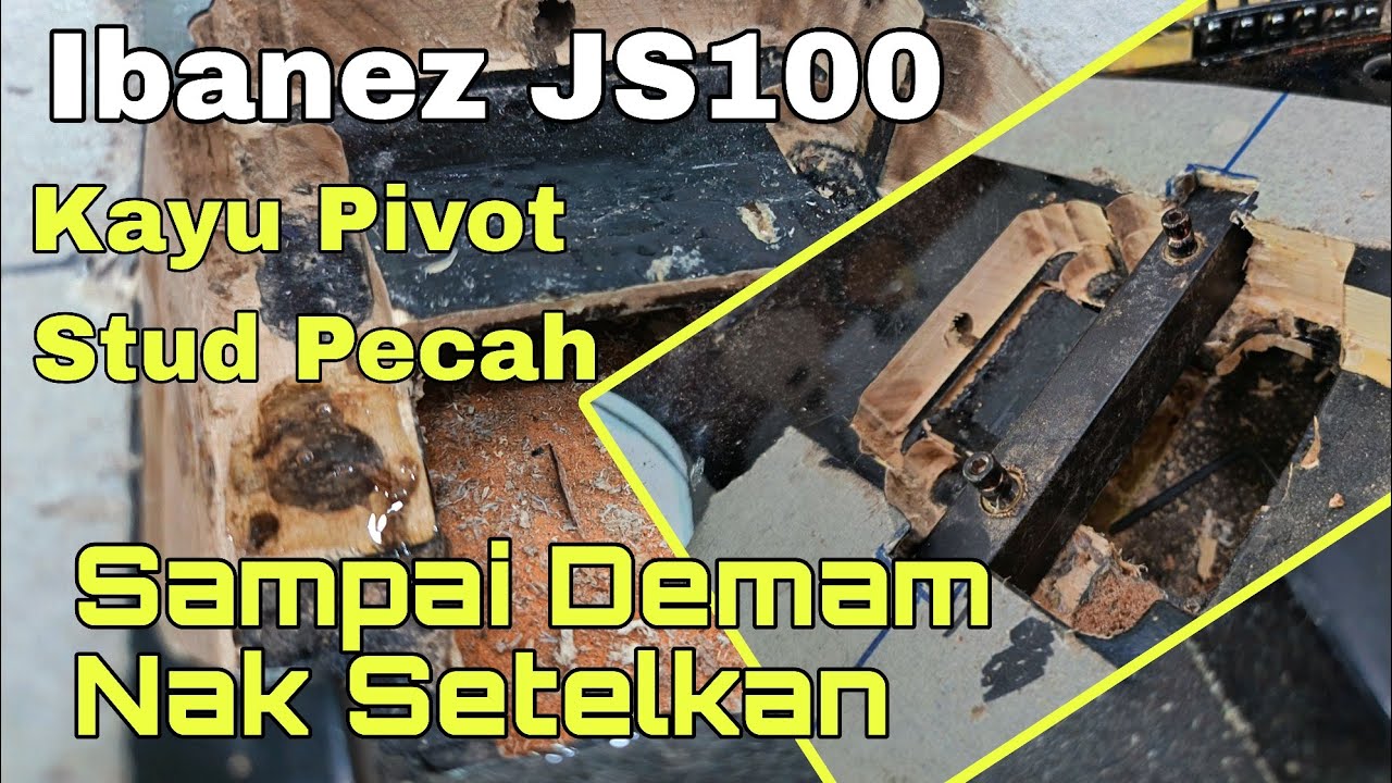 Ibanez Js100 Korea Kayu Pivot Stud Tremolo Pecah | Sampai Demam Nak Setelkan Masalah Gitar Ni
