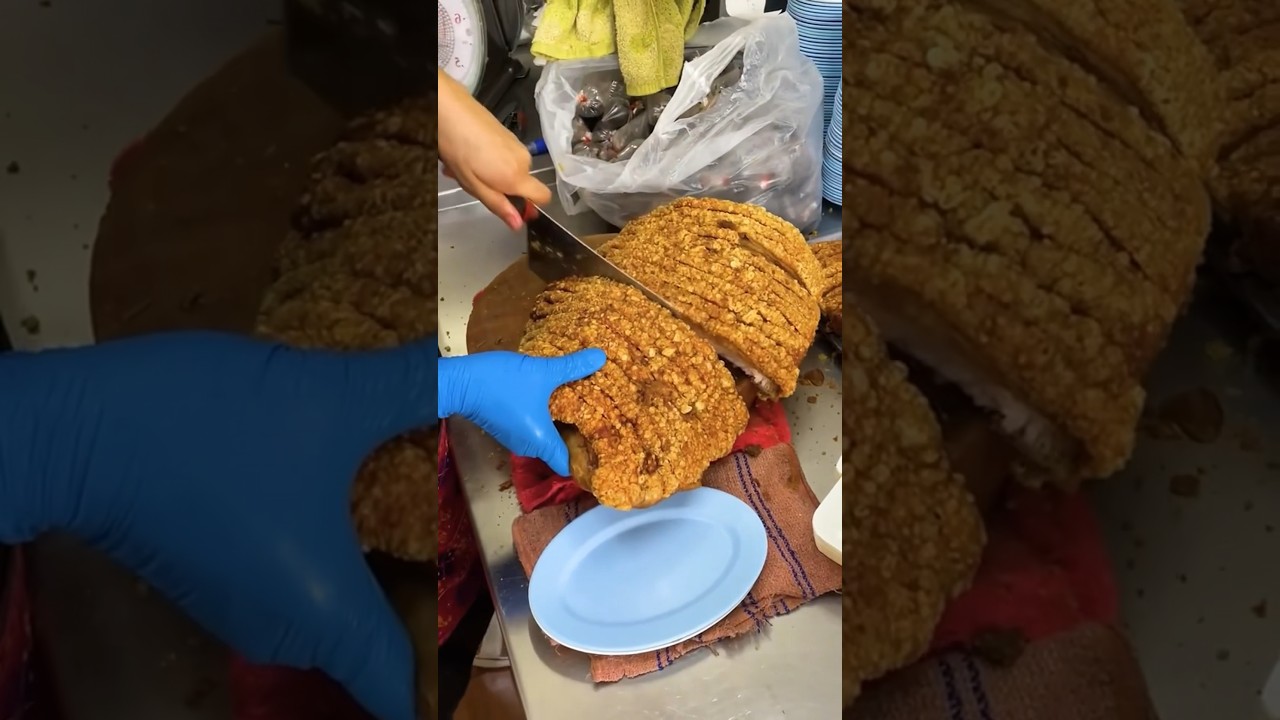 Thai Crispy Roasted Pork Belly | Thai Street Food