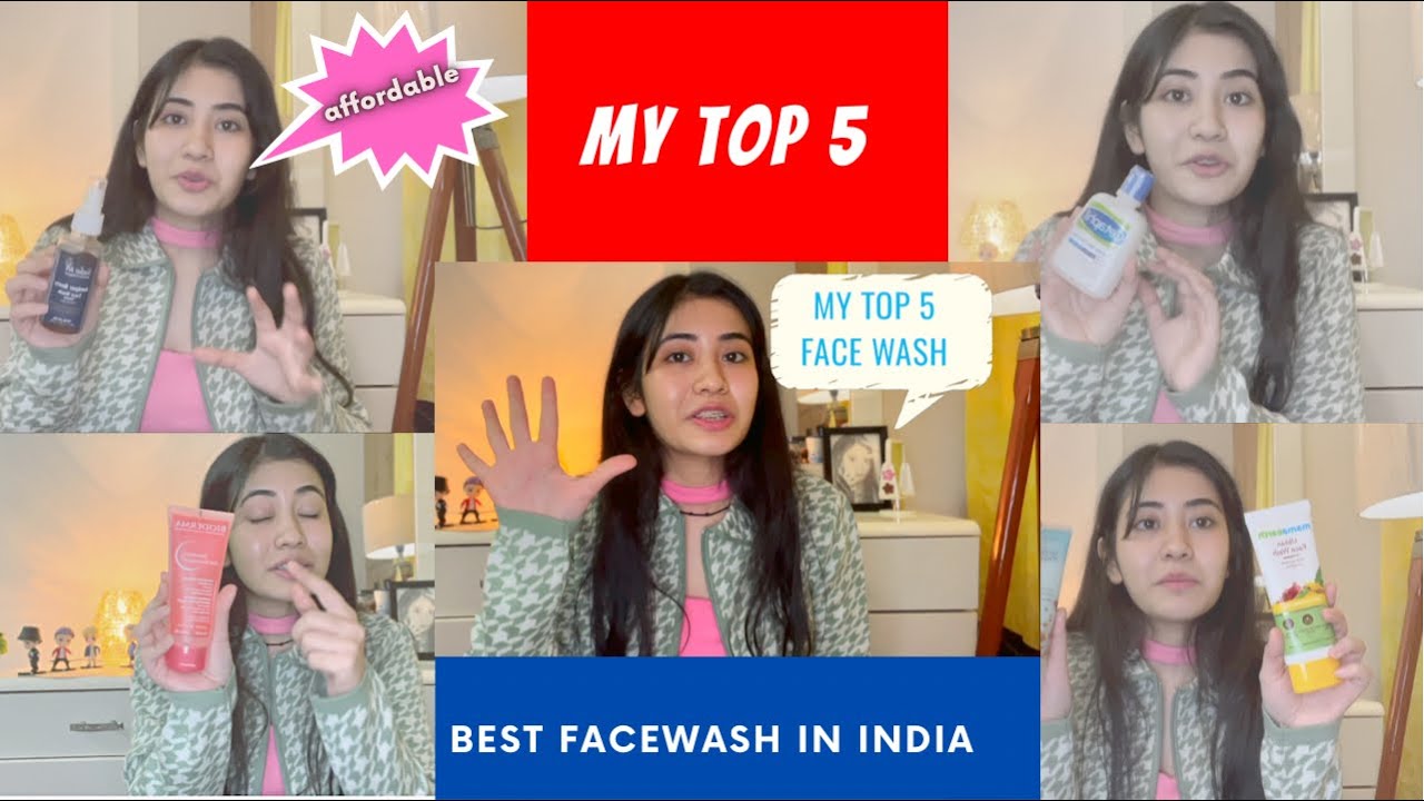My Top 5 Affordable & Best Facewash in India for All Skin Types #top5 #skincare #affordable #skin