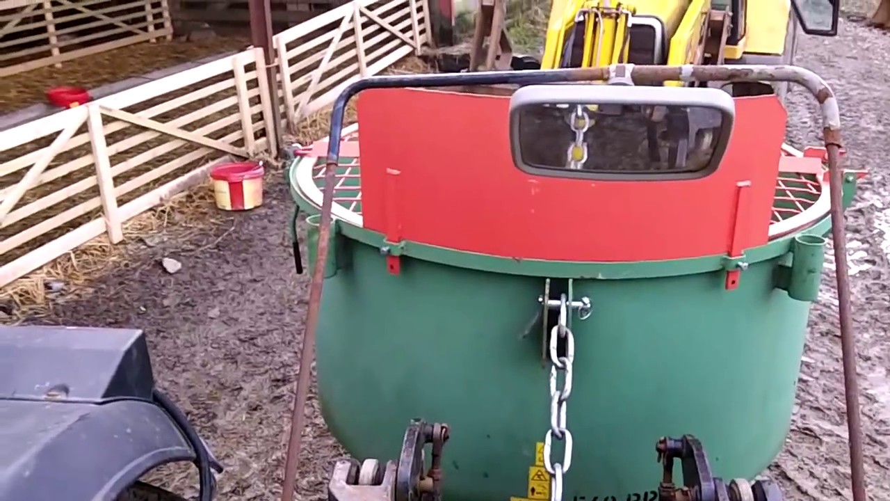 tractor pan concrete mixer test